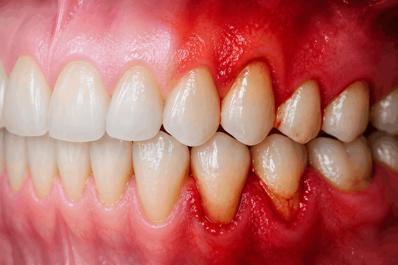 Healthy Gum VS Bad Gum