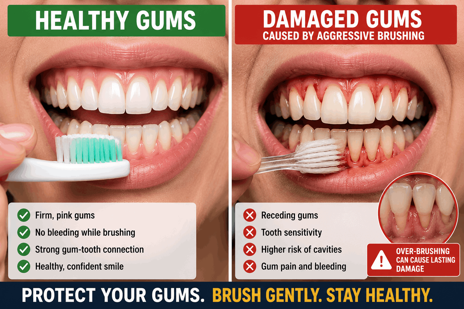 Habit #1: Brushing Too Hard