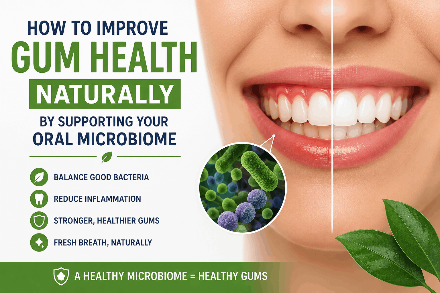 How to Improve Gum Health Naturally by Supporting Your Oral Microbiome